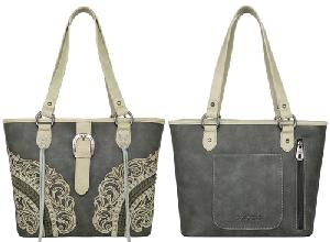 Montana West Cutout/Buckle Collection Concealed Carry Tote - Olive