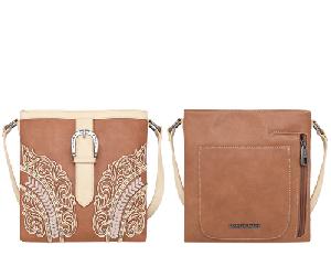 Montana West Cutout/Buckle Collection Concealed Carry Crossbody - Tan