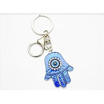 Blue Color Evil Eye Hamsa hand Key-Chian