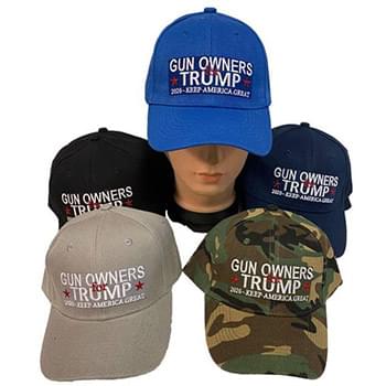 Wholesale Trump Gun Owner Baseball cap assorted colors 2020