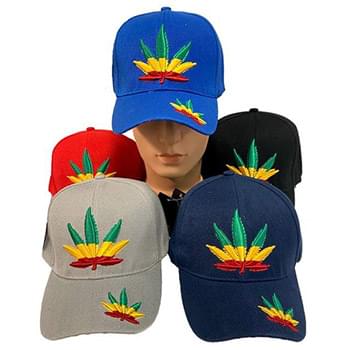 Wholesale Rasta Color Marijuana Hat