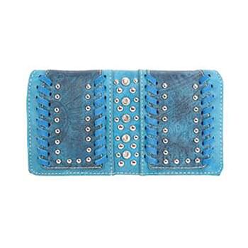Montana West Tooled Collection Wallet Turquoise