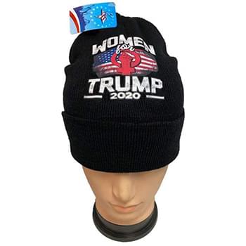 Wholesale Black Color Winter Beanie Woman For Trump