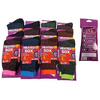 Wholesale  -25°C Lady Heated Socks assorted colors