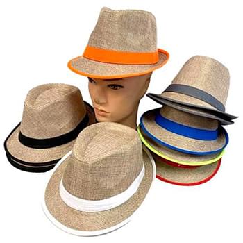 Wholesale Fedora Hat with Neon Color Band