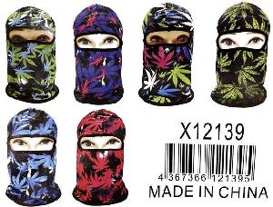 Ninja Face Mask Colorful Marijuana