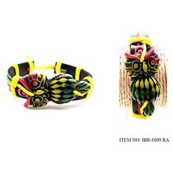 Wholesale Rasta color OWL Bracelet