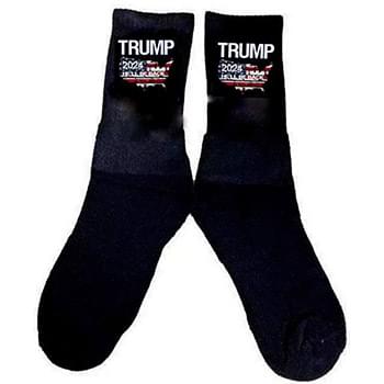 Trump 2024 I will Be Back Black color socks