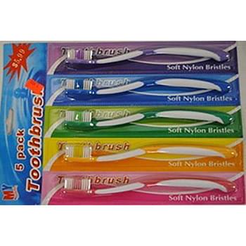 Wholesale Tooth Brushes 5 pcs per card 0.95 each