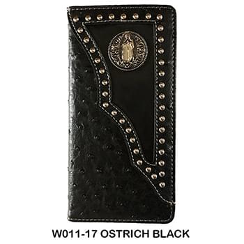 Wholesale long Black Check Book Wallet
