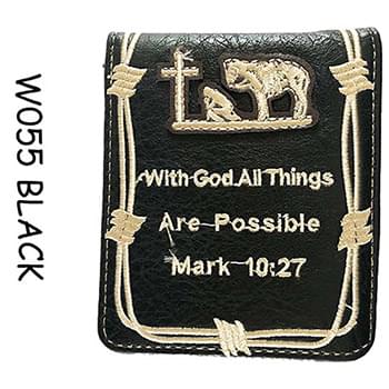 Wholesale With God All Things All Possible Bilfold Wallet