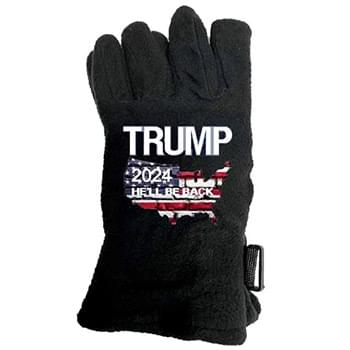 Wholesale Trump 2024 He'll Be Back Man Fleece Gloves