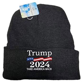 Take America Back Trump 2024 Black Color Winter Beanie