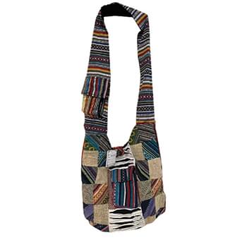 wholesale patchwork hobo bag with front pocket