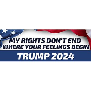 Wholesale Trump 2024 Bumper Sticker My Rights Don't End