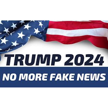 Wholesale Trump 2024 NO MORE Fake News Bumper Stickers