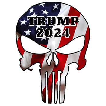 Wholesale USA Punisher Skull Trump 2024 Bumper Stickers