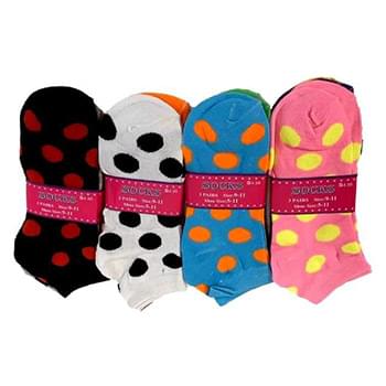 Wholesale Woman socks with Polk dot Design