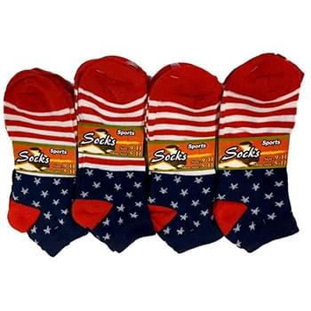 Wholesale USA Flag Style Woman Socks