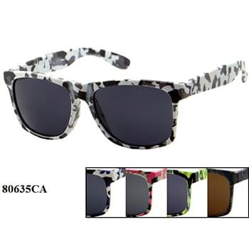 Wholesale Wayfarer Camo sunglasses assorted