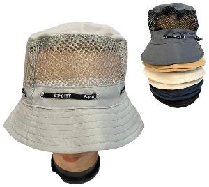 Solid Color Mesh Bucket Hat