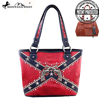 Confederate Flag Design Star Stud Tote Bag