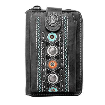 Montana West  Embroidered Collection  Phone Wallet Crossbody,