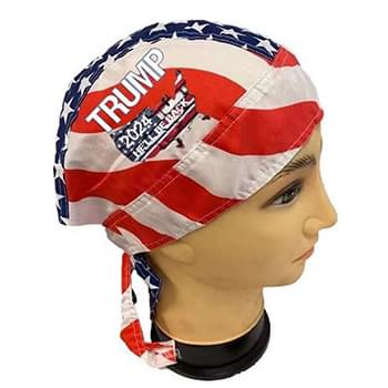 Trump 2024 He'll Be Back USA Flag Style Skull Cap