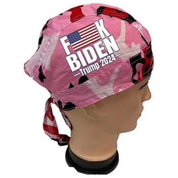 F**K BIDEN Trump 2024 Pink Skull Cap