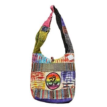 Rainbow Peace Sign Tie Dye Handmade hobo bags