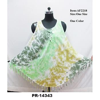 Wholesale Pastel Tie Dye Umbrella Dress