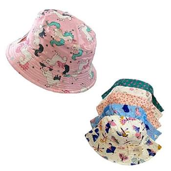 Girls Assorted Prints Bucket Hat
