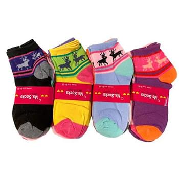 Wholesale Woman/Girl's Socks - Reindeer