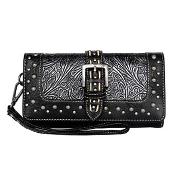 Montana West Embossed Collection Wallet BK