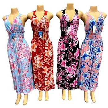 Wholesale Long Maxi Flower Sun Dress