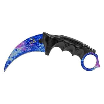 7.5" Karambit Fighting Claw Knife with Carrying Case - Blue Sky S