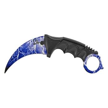 7.5" Karambit Fighting Claw Knife with Carrying Case - Lighting