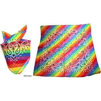Wholesale Paisley Rainbow Bandana
