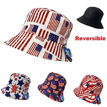 Wholesale USA Flag Style Bucket Hat