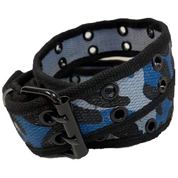 Wholesale Blue Camo Belt with 2 Holes