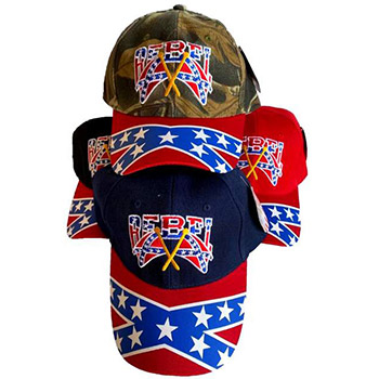 Wholesale Rebel With Two Flag Baseball Cap/Hat