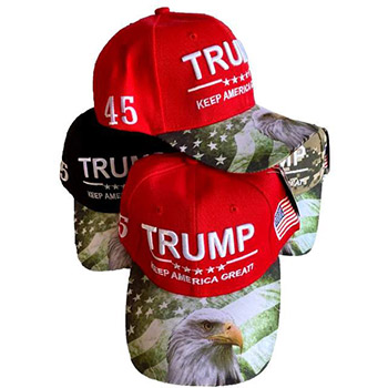 Wholesale Trump Keep America Great USA Eagle Bill Baseball Hats