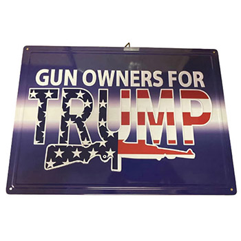 Wholesale Retro metal Tin Sign Wall Poster (Gun Owners For Trump)