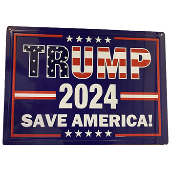 Wholesale Retro metal Tin Sign Wall Poster TRUMP 2024 Save America
