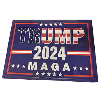 Wholesale Retro metal Tin Sign Wall Poster Trump 2024 MAGA
