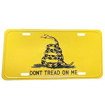 Wholesale License Plate DON'T TREAD ON ME