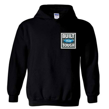 Official Licensed Black Color Hoody BUILT FORD TOUGH XXL