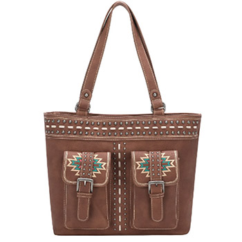 Montana West Aztec Collection Concealed Carry Tote BR