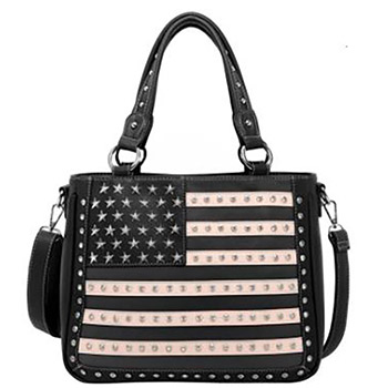 Montana West American Pride Concealed Carry Tote/Crossbody BK
