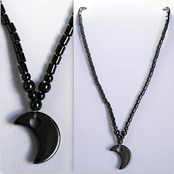 wholesale magnetic hematite necklace moon